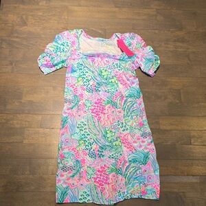 NWT Lilly Pulitzer mini dress with puff sleeves size XS